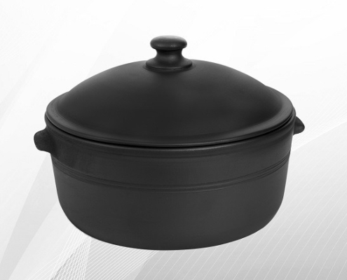 Cocotte pour cuisson avec un brasero