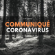 Communiqué coronavirus