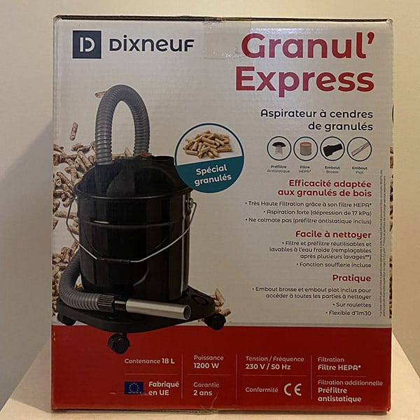 Dixneuf Granul'Express  Aspirateur à cendre pellet