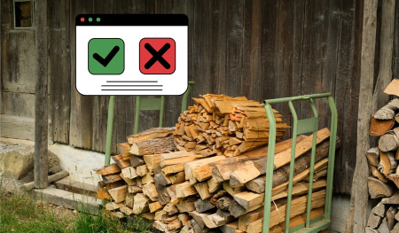 stockage bois de chauffage