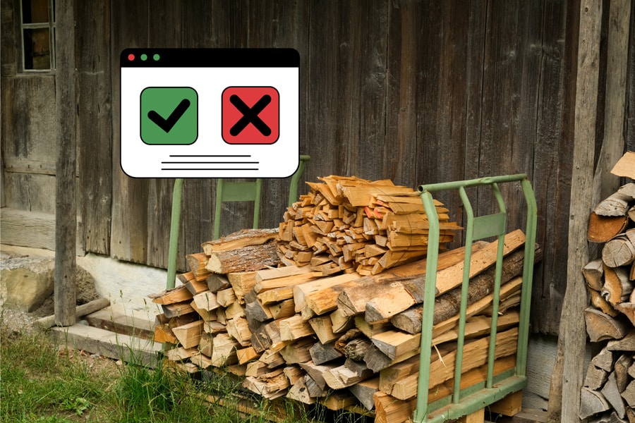 Comment stocker le bois de chauffage à l'extérieur ?